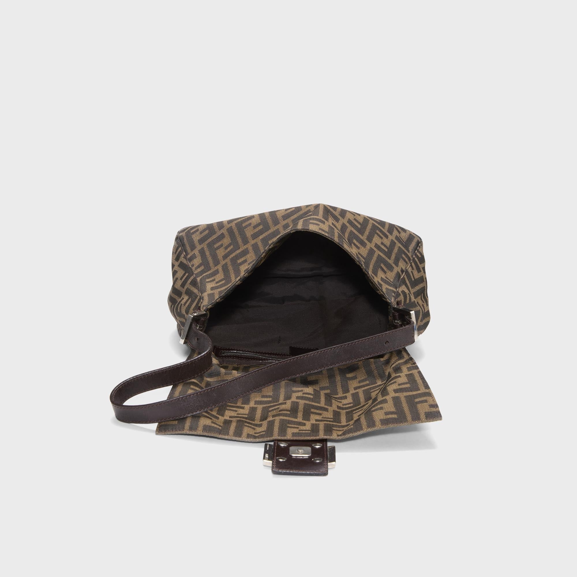 WGACA Fendi Zucca Mamma Baguette Shoulder Bag - Brown