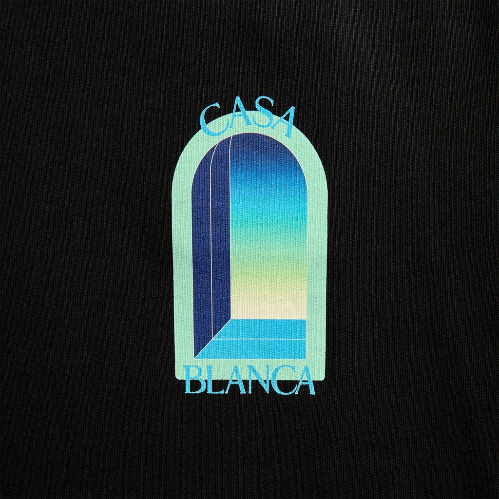 Casablanca L'Arche Short Sleeve Tee - Black