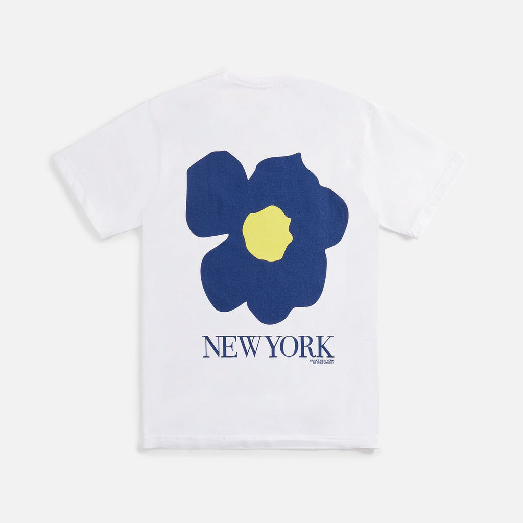 Awake NY Floral Printed Tee - White