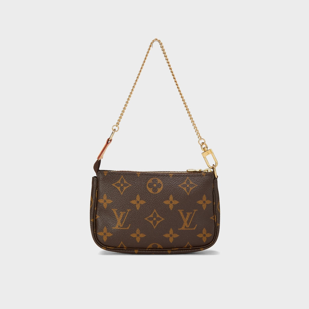 WGACA Louis Vuitton Monogram Mini Pochette Bag - Brown
