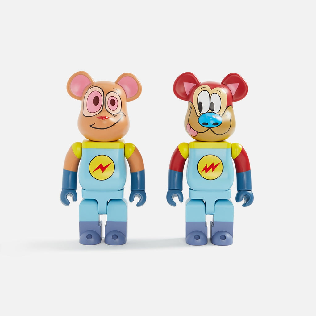 Medicom Toy BE@RBRICK Ren & Stimpy Space Madness 400% 2 Piece Set