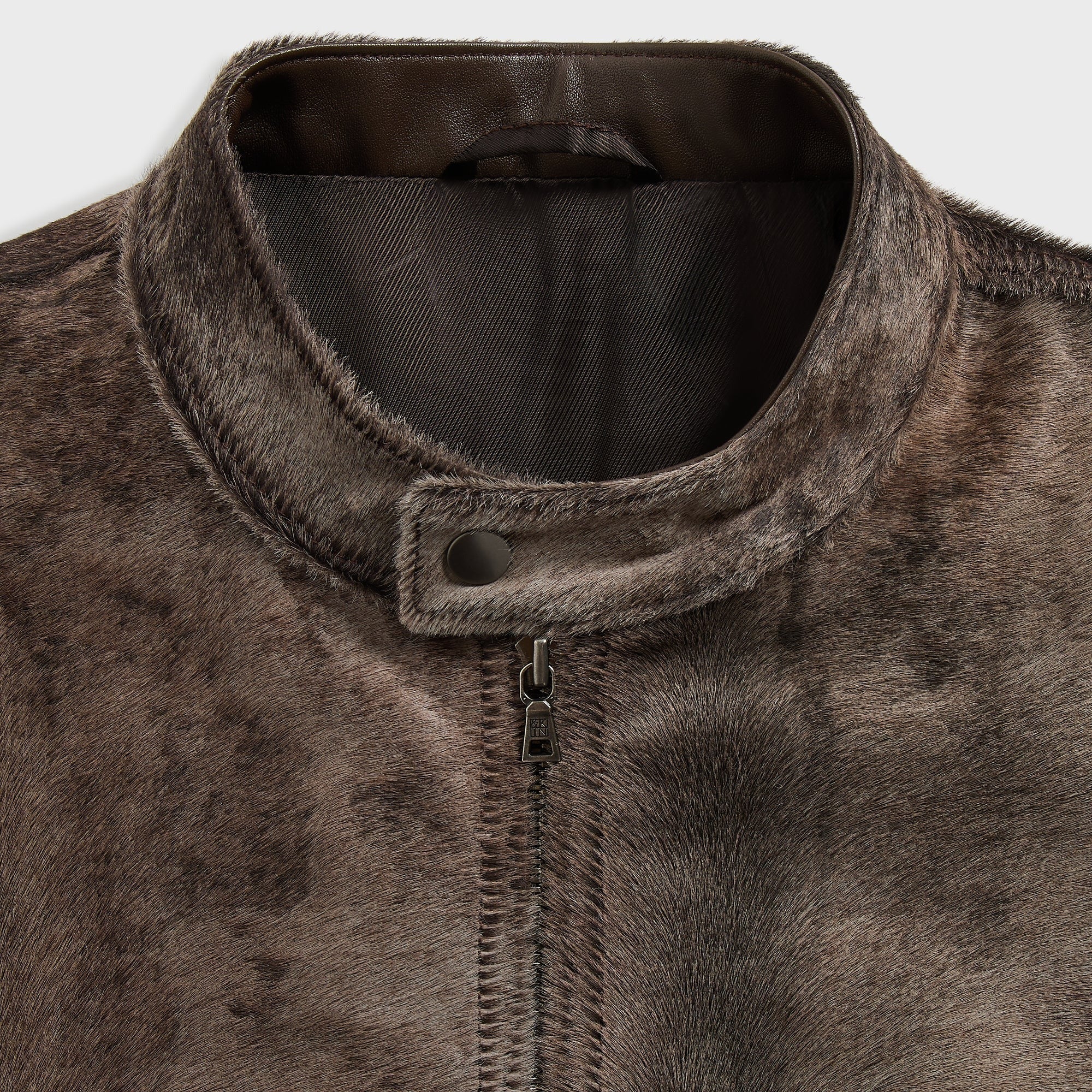 &Kin Pony Hair Cassius Moto Jacket - Underground