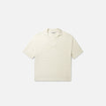 Daily Paper Jabir Knit Short Sleeve Polo - Frost White