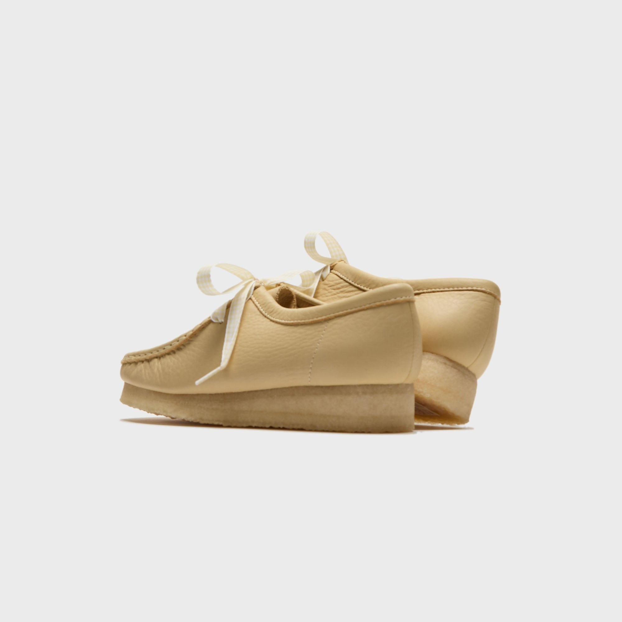 Clarks WMNS Wallabee - Pale Yellow Leather