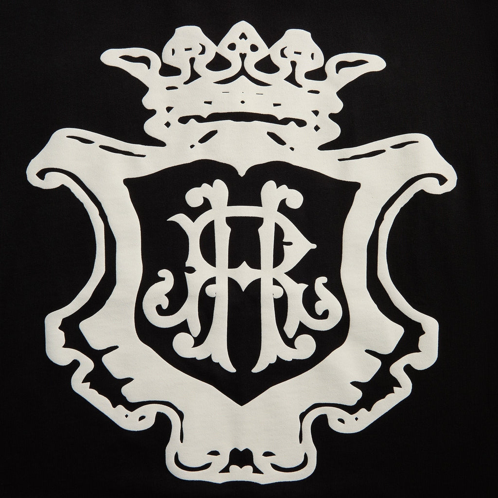 Rhude Oversized Chateau Crest Tee - Black / White