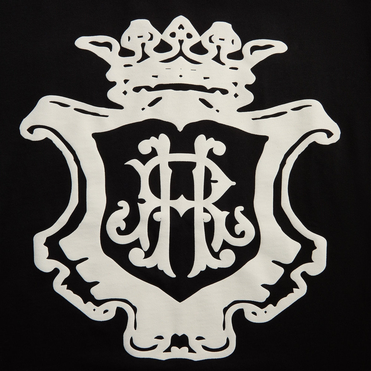 Rhude Oversized Chateau Crest Tee - Black / White