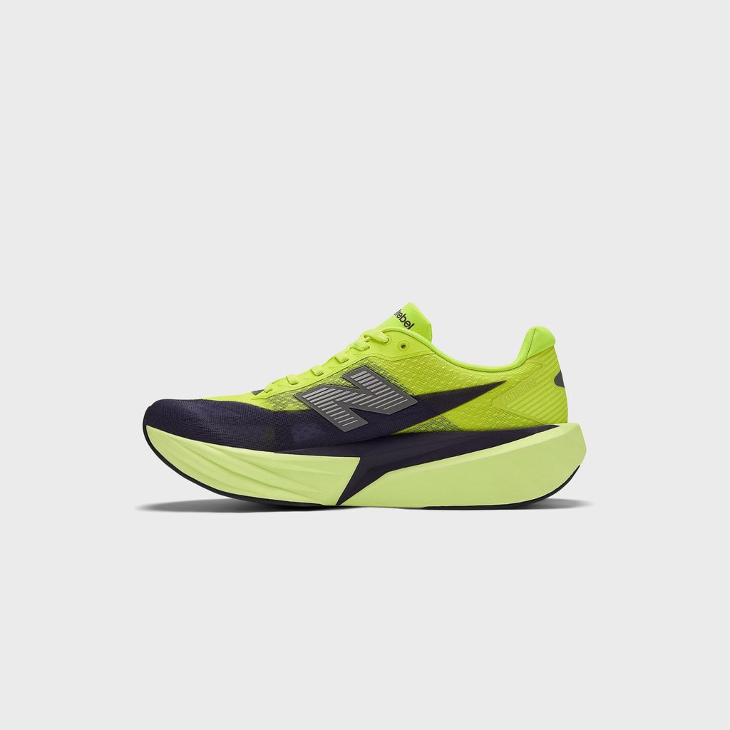 New Balance FuelCell Rebel v5 - Alkaline Green / Boysenberry / Dark Silver Metallic