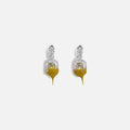 Ottolinger Diamond Dip Clip Earrings - Mustard
