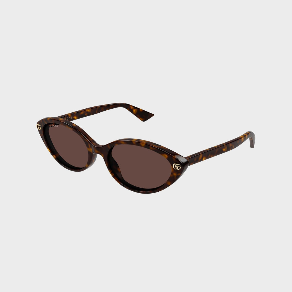Gucci GG2110S Cat-Eye Sunglasses - Havana / Brown