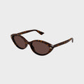 Gucci GG2110S Cat-Eye Sunglasses - Havana / Brown