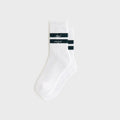 Kith Women Stripe Cotton Mid Crew Socks - White