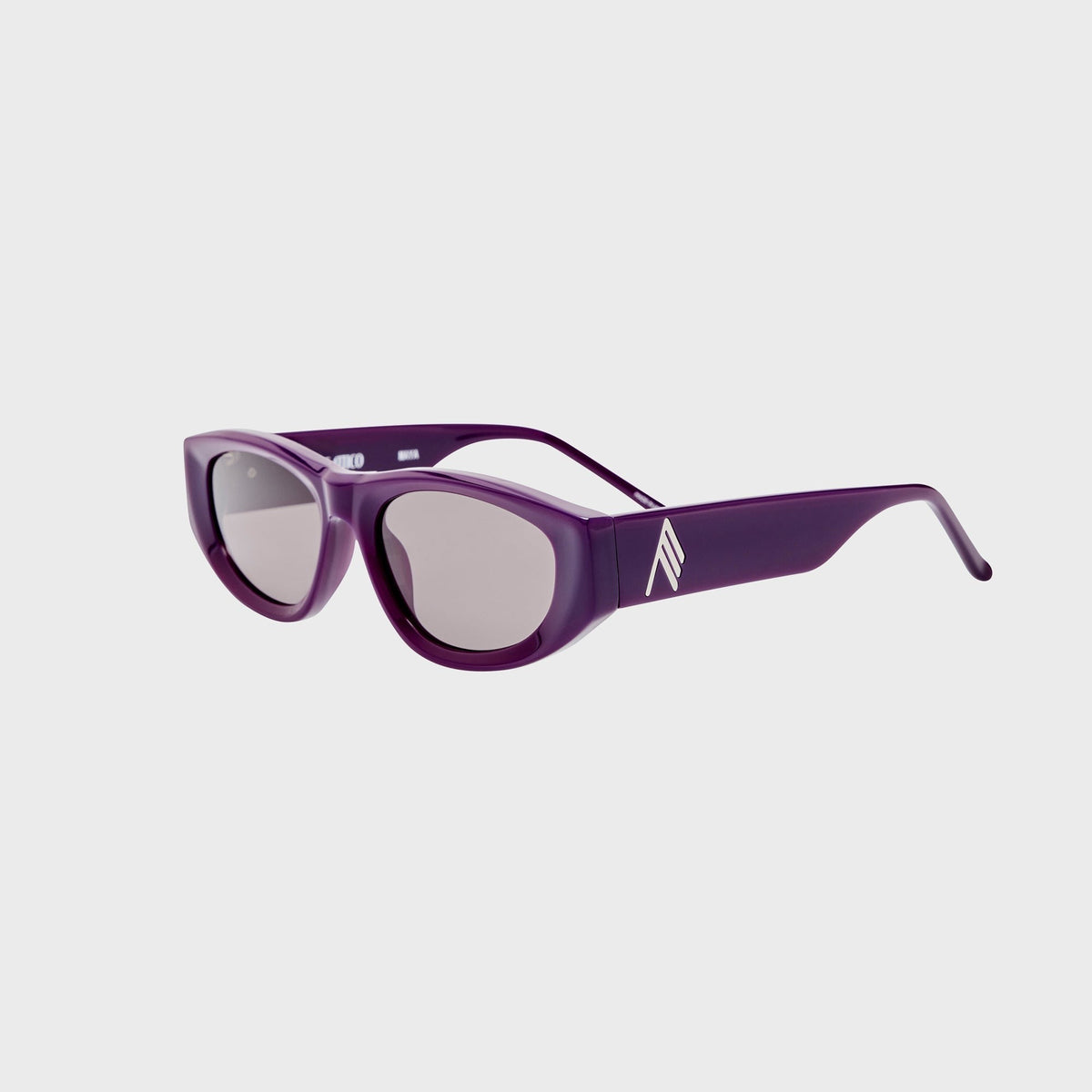 The Attico Maya Sunglasses - Mauve / Silver