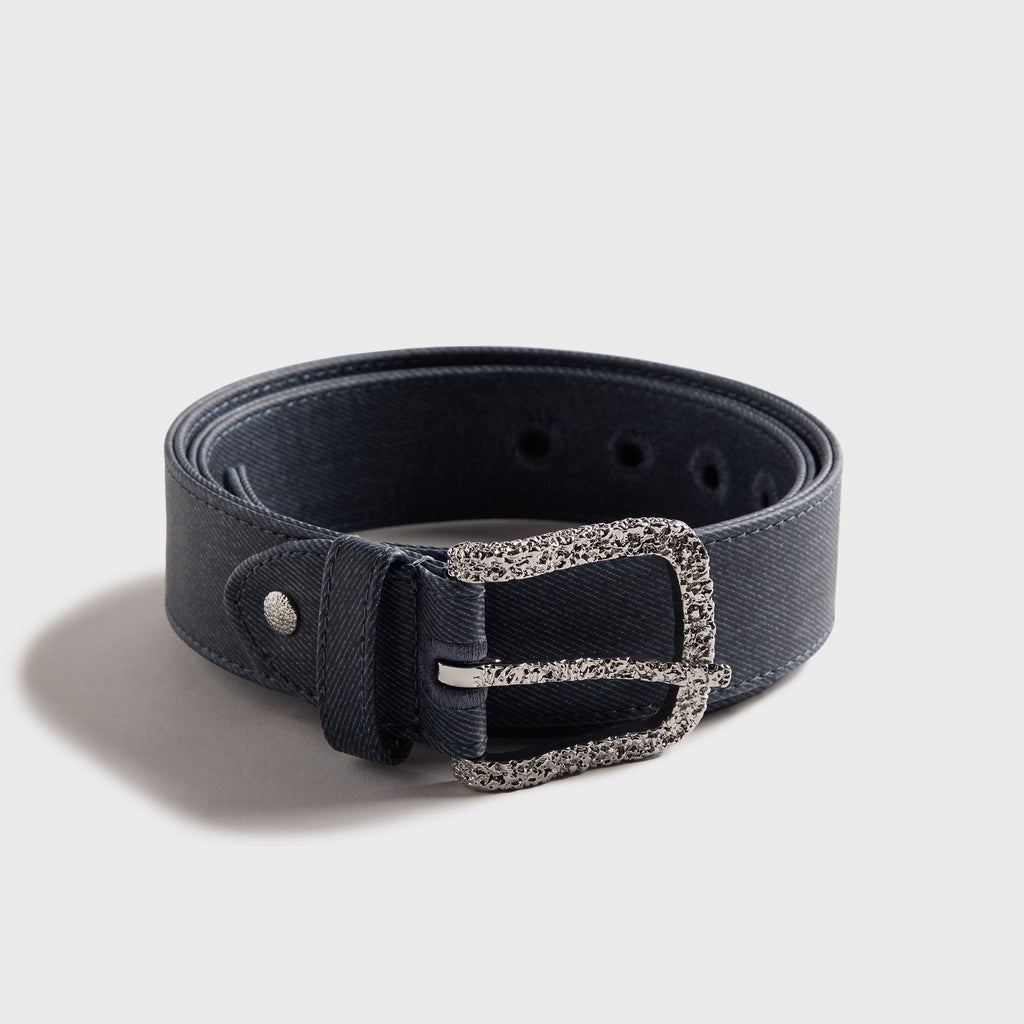 Veneda Carter Waxed Classic Belt - Dark Wash Waxed