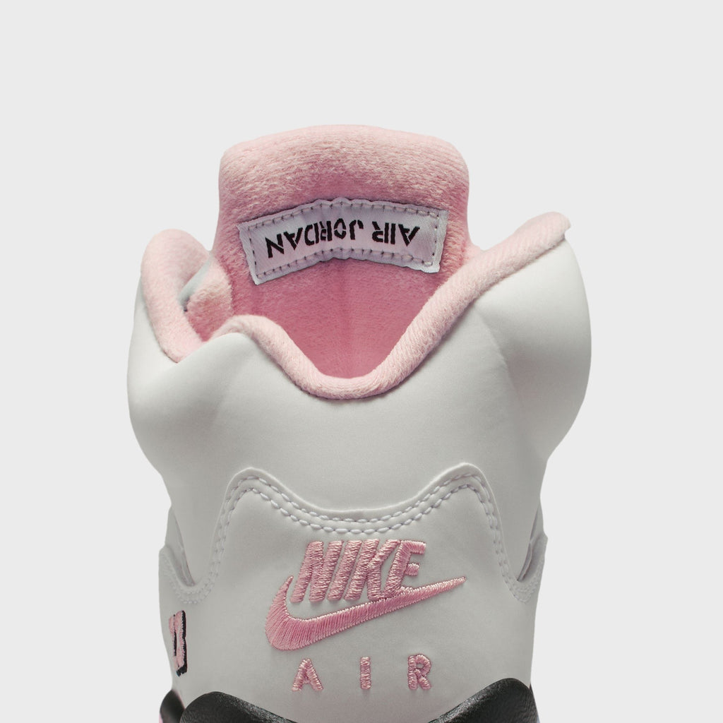 Jordan GS Air Jordan 5 Retro OG - White / Medium Soft Pink / Black
