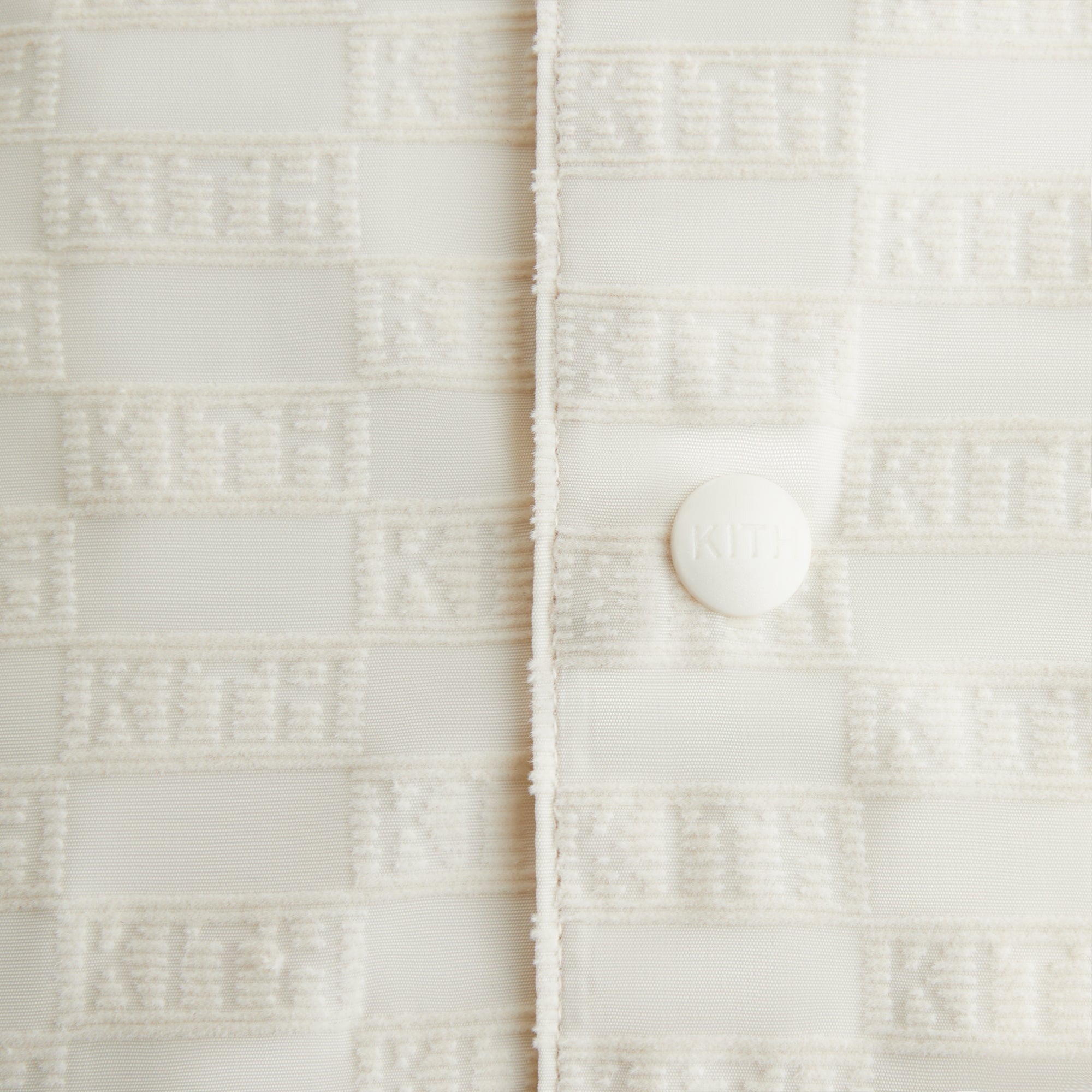 Kith Kids Flocked Monogram Coaches Jacket - Veil