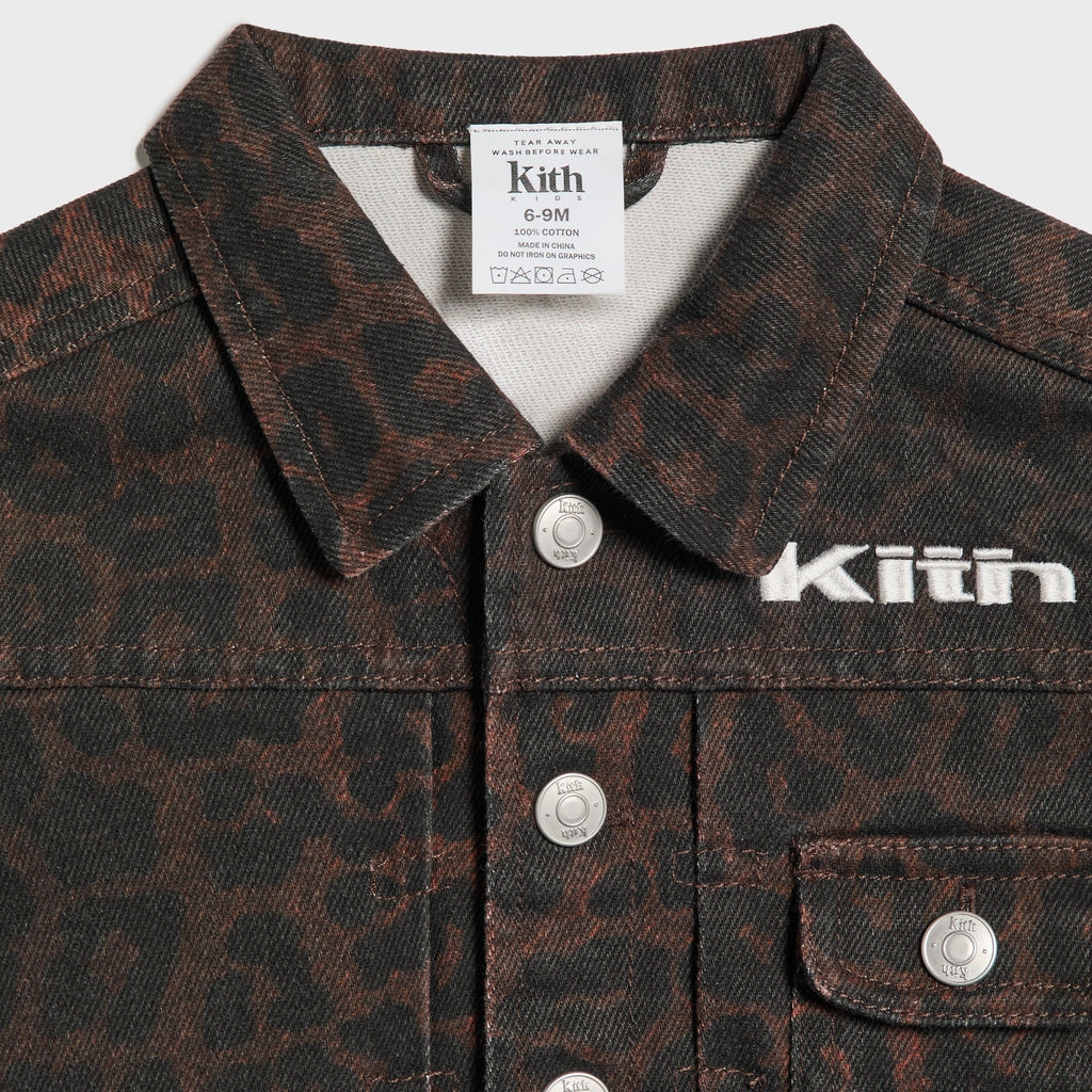 Kith Baby Leopard Alonzo Denim Jacket - Incognito - PH