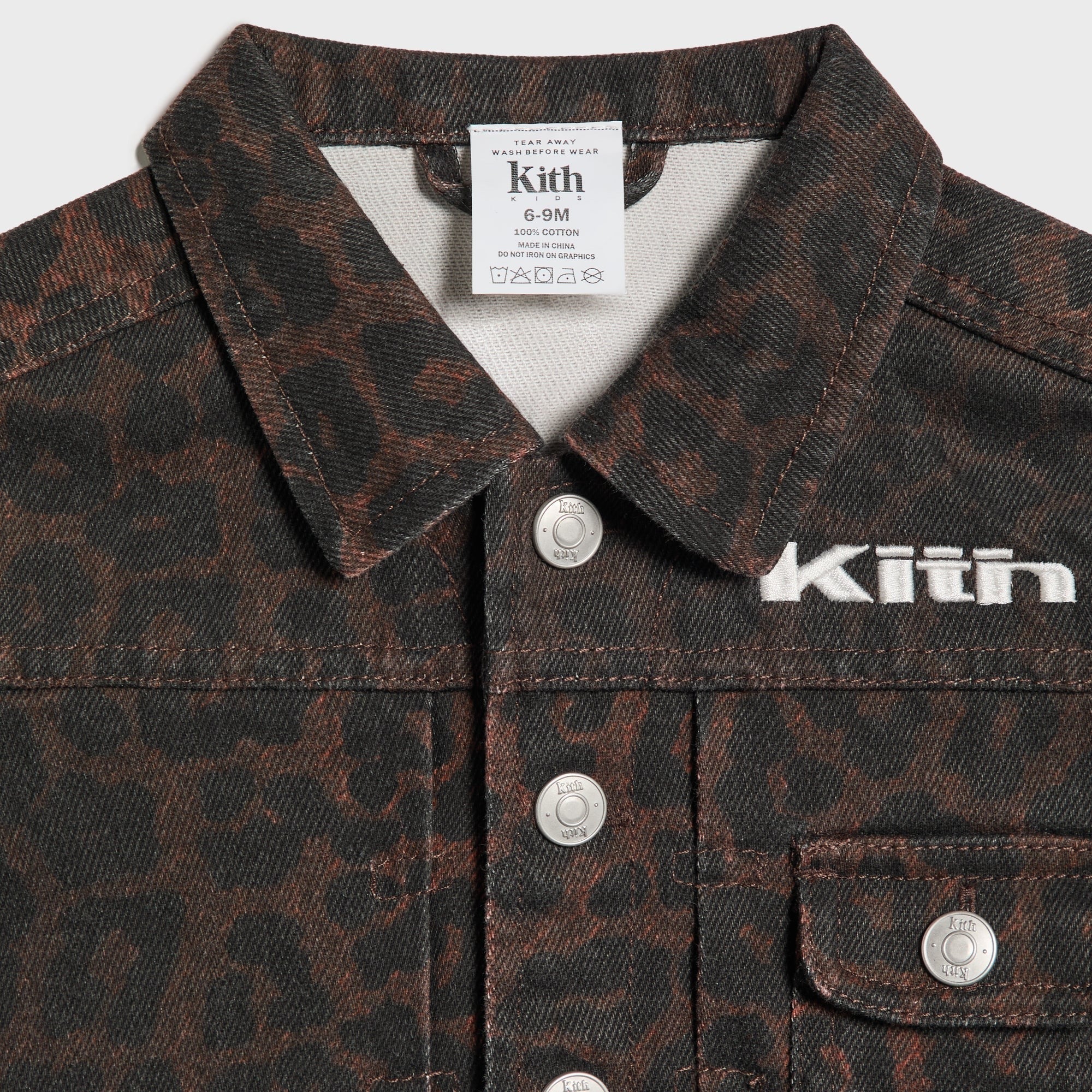 Kith Baby Leopard Alonzo Denim Jacket - Incognito - PH