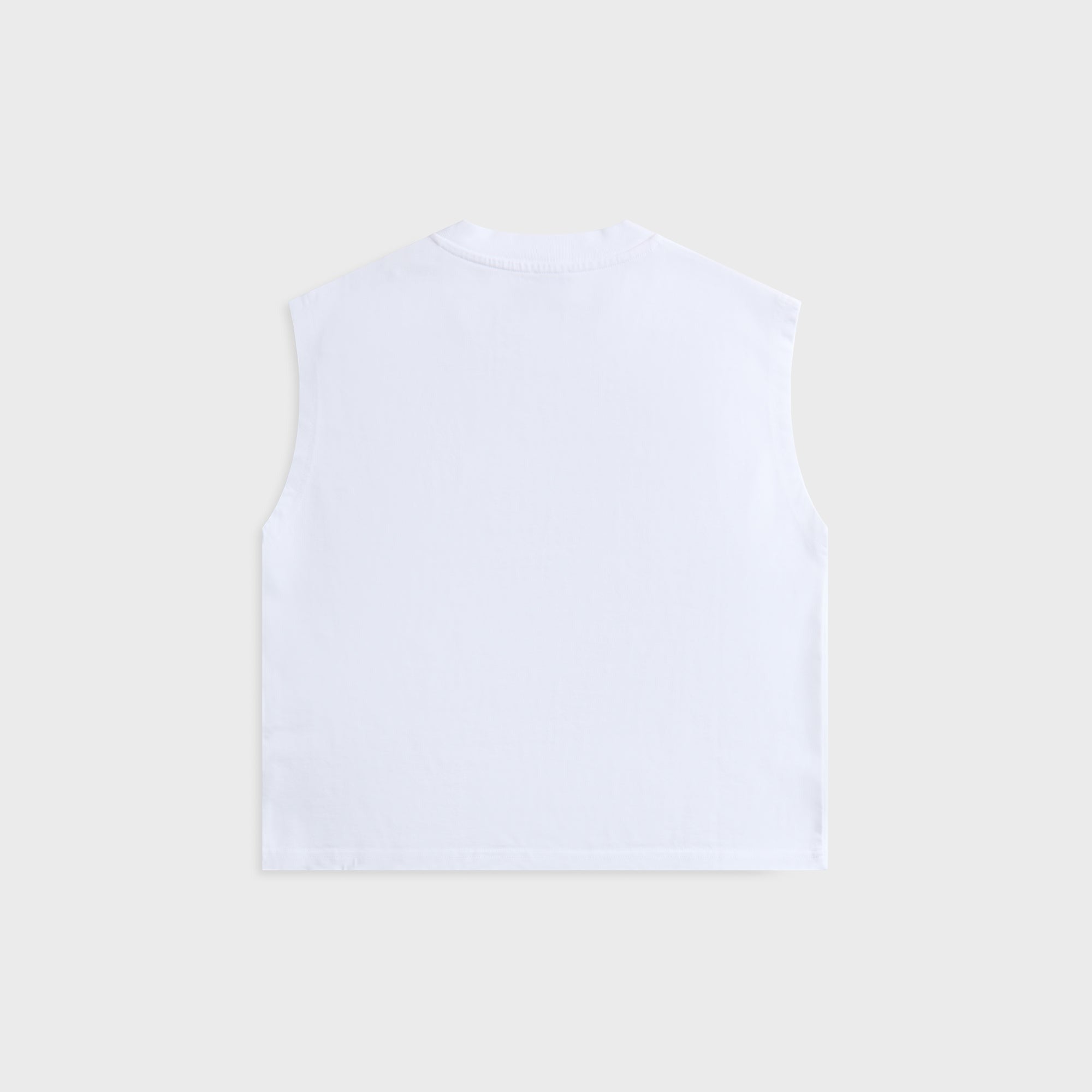 Casablanca Ribbed Tank Top - Bright White Jersey