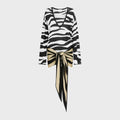 The Attico Zebra Mini Dress - Black / White