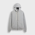 &Kin Plush Fleece Hiroshi Zip Front Hoodie - Medium Heather Grey