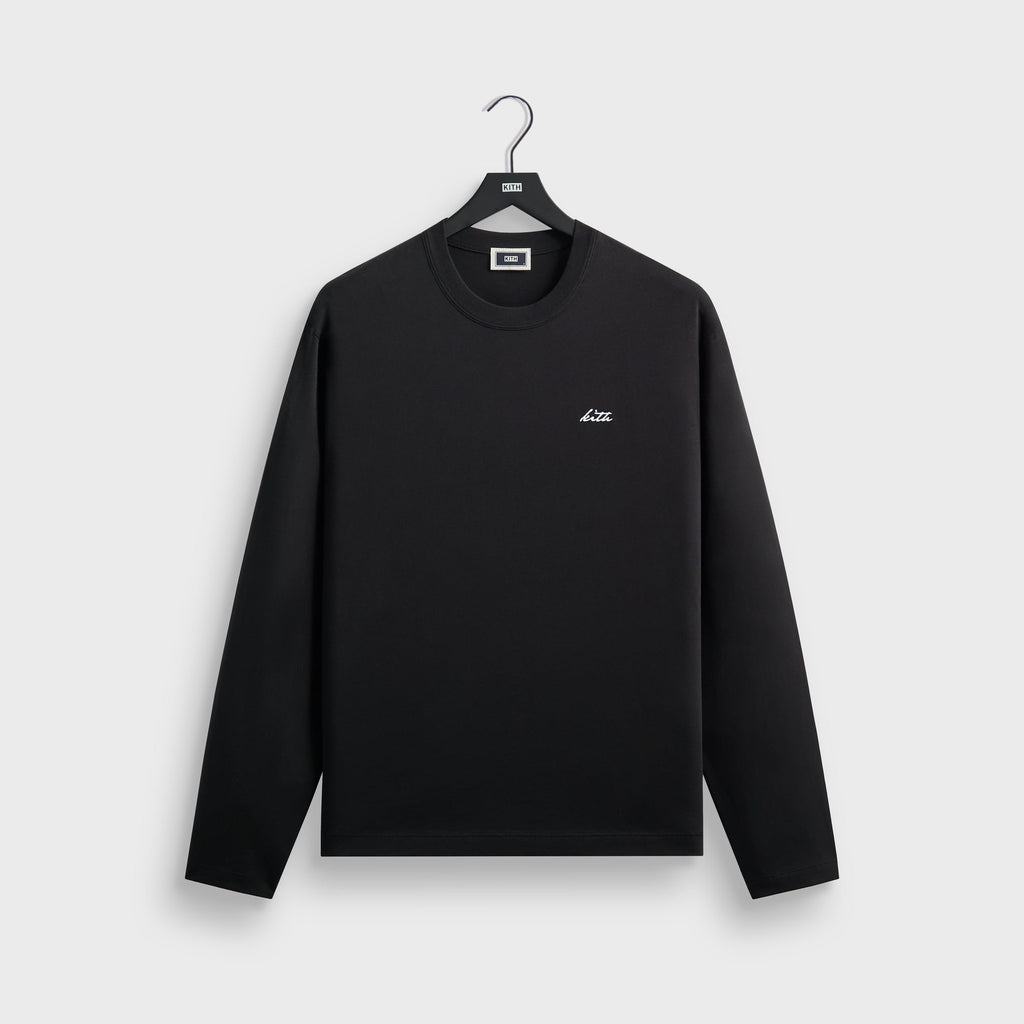 Kith Long Sleeve Alex Boxy Tee - Black