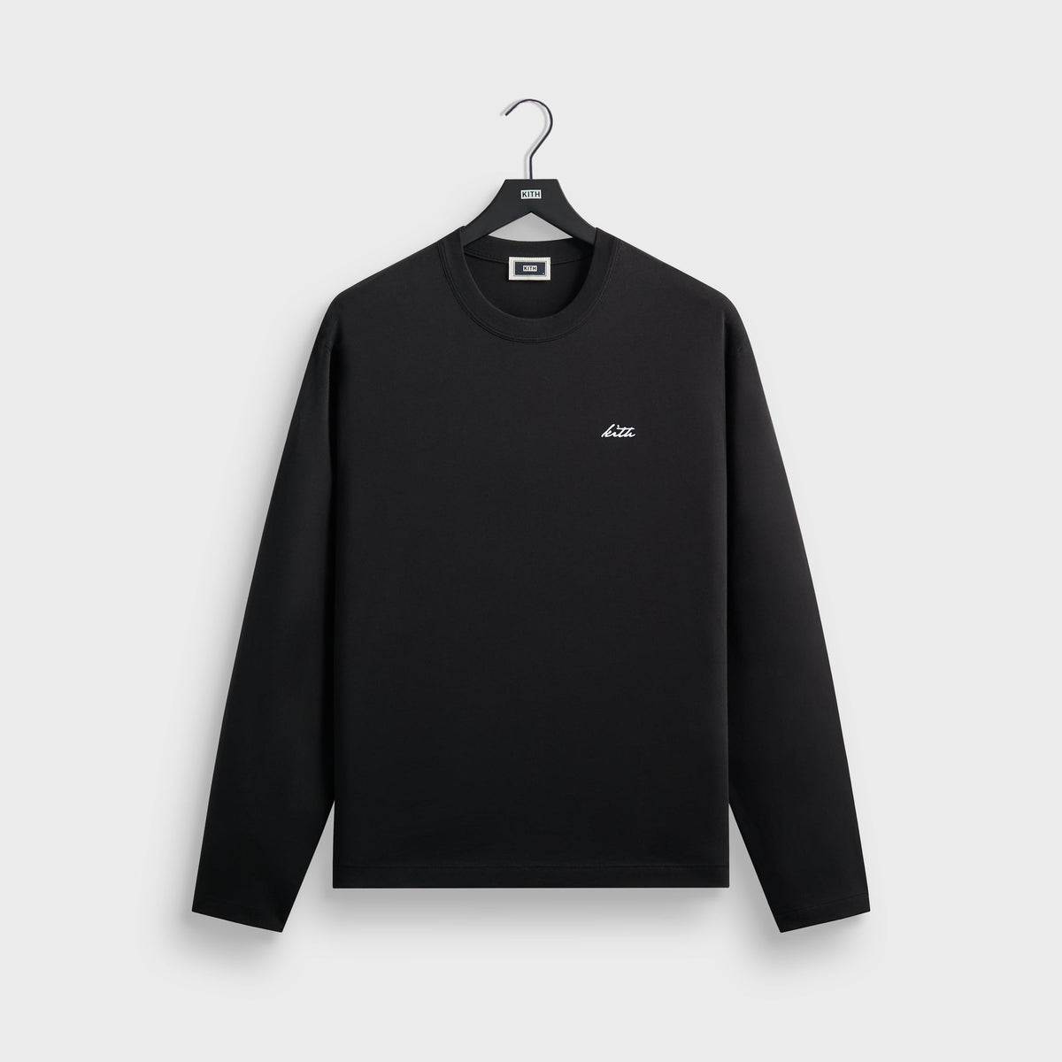 Kith Long Sleeve Alex Boxy Tee - Black