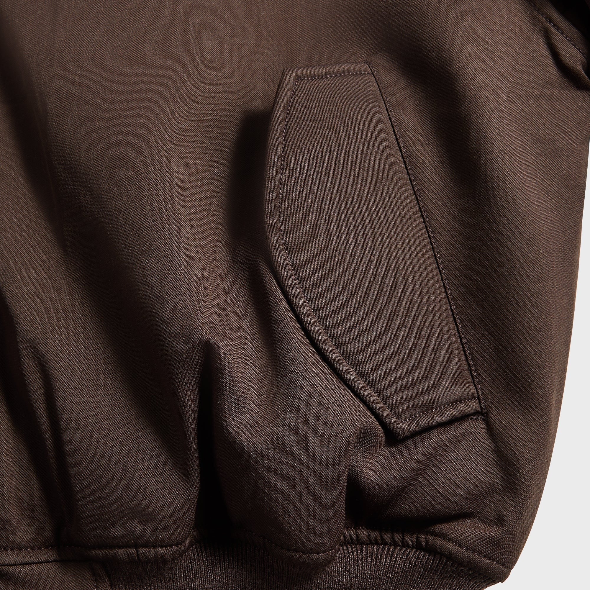 Entire Studios Cropped Broad Bomber Suiting - Dark Brown