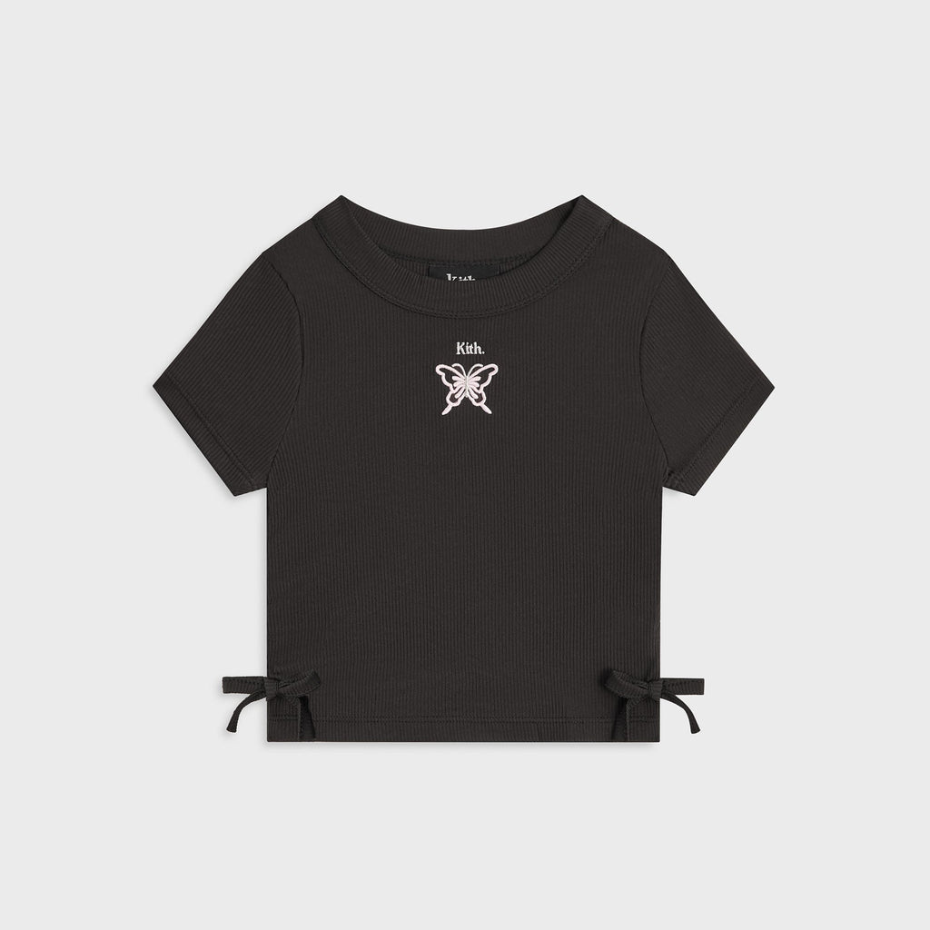 Kith Kids Mulberry Ruched Rib Tee - Black