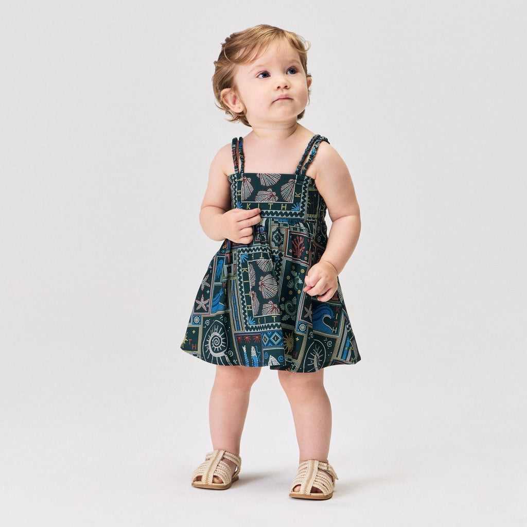Kith Baby Beach Tile Dress Bloomer Set - Stadium