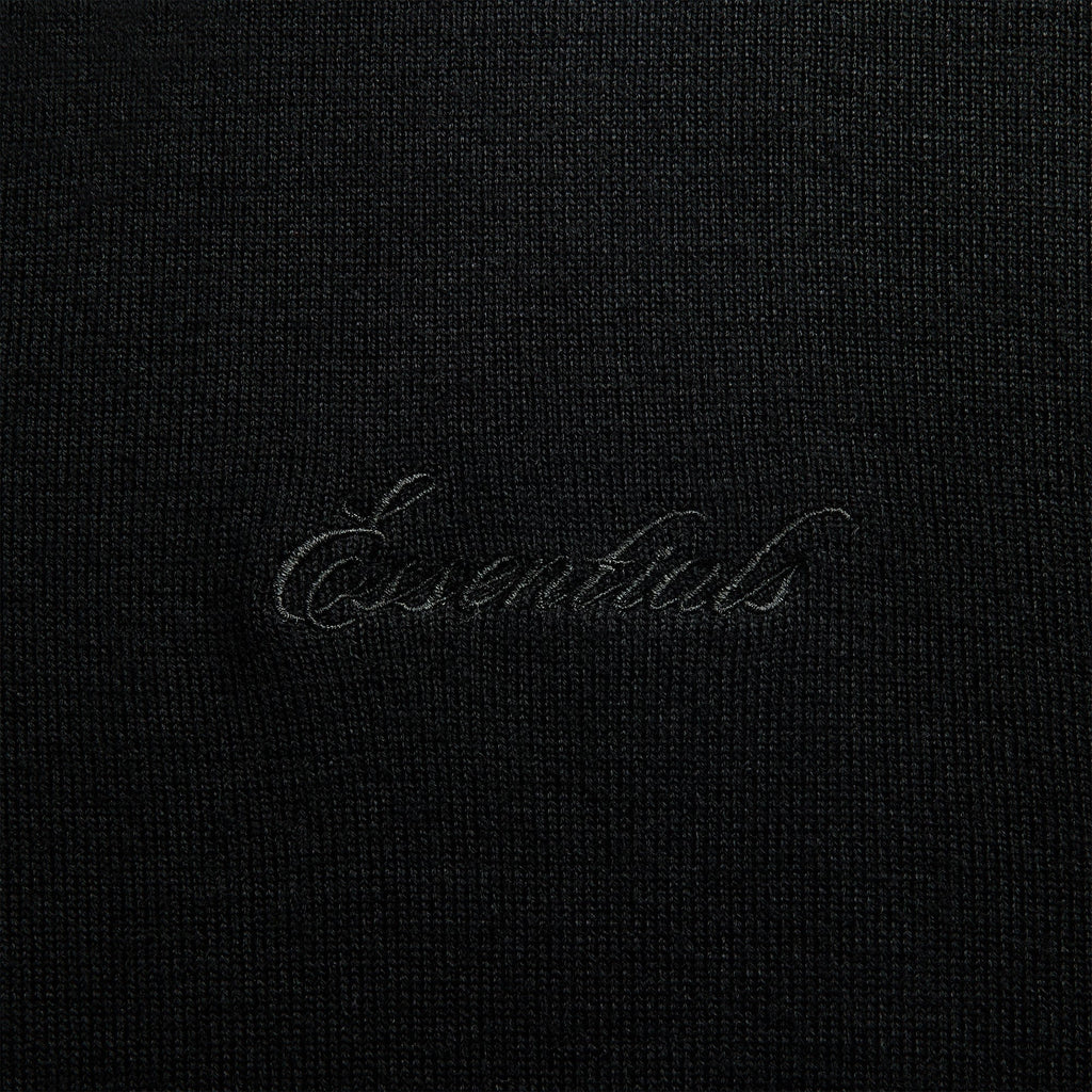 Essentials Signature 3/4 Sleeve 90s Knit Polo - Vintage Black