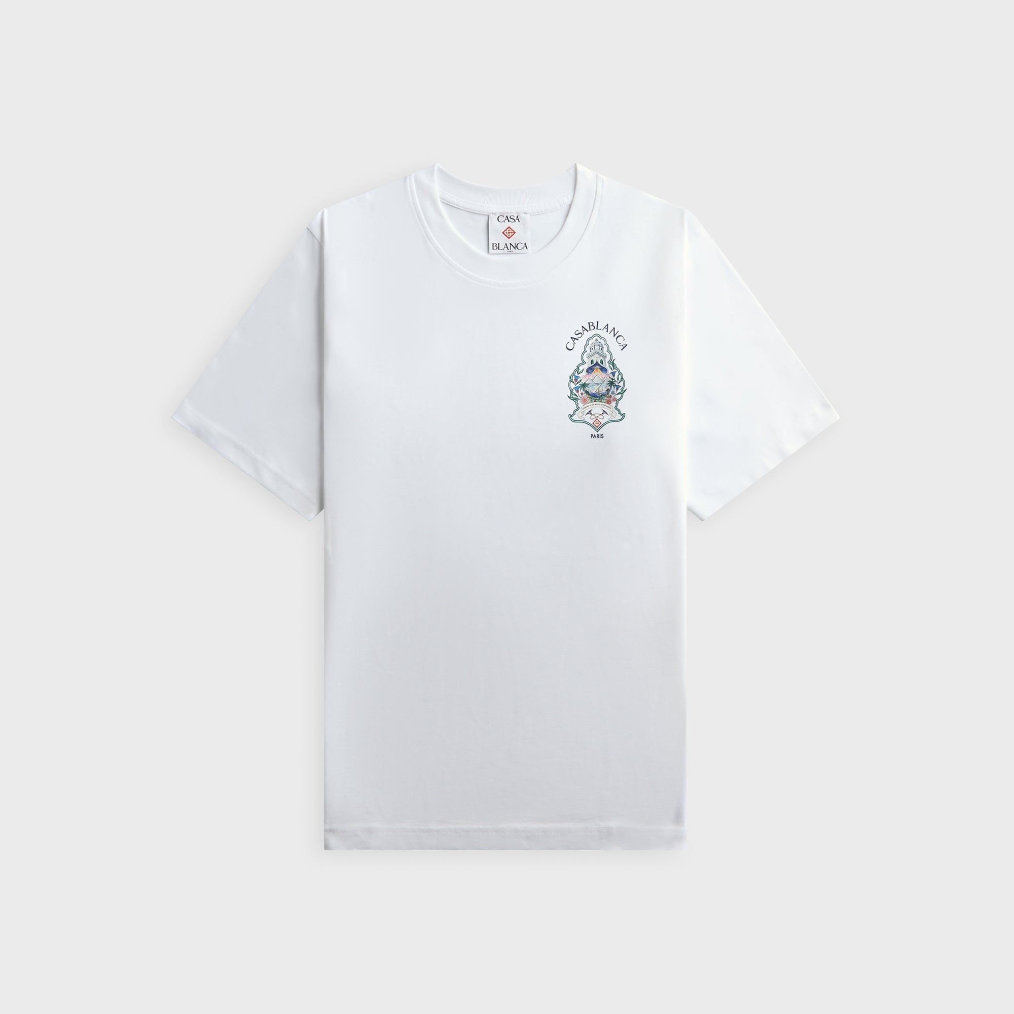 Casablanca Hotel Emblem Short Sleeve Tee - White