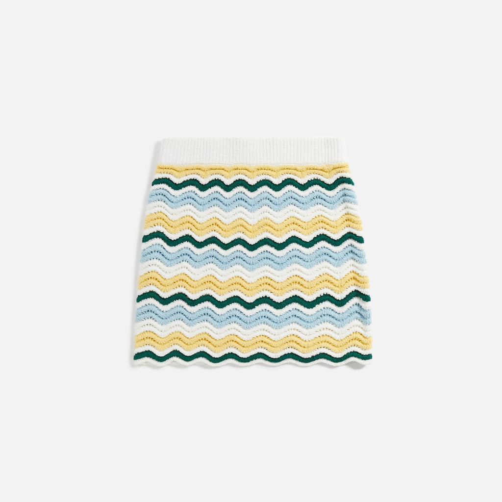 Casablanca Boucle Wave Skirt - Multi
