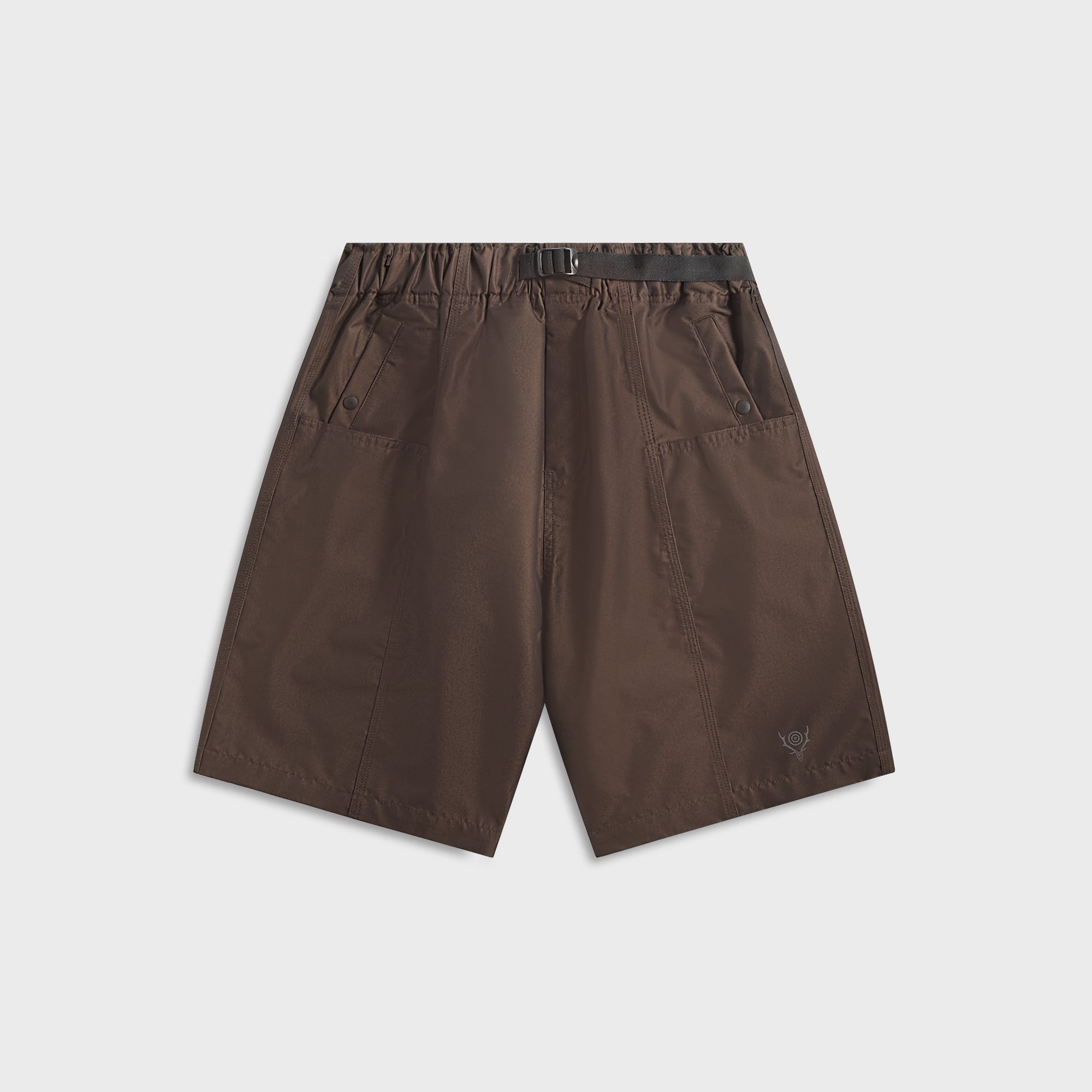 South2 West8 C/PE Twill Belted C.S.Short - Brown