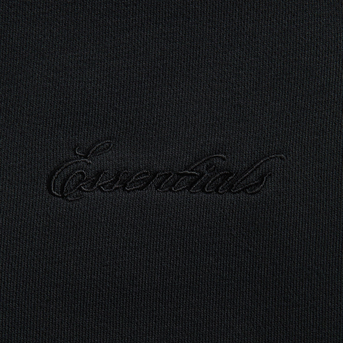 Essentials Relaxed Fleece Sweatpant With Piping - Jet Black / Cloud White