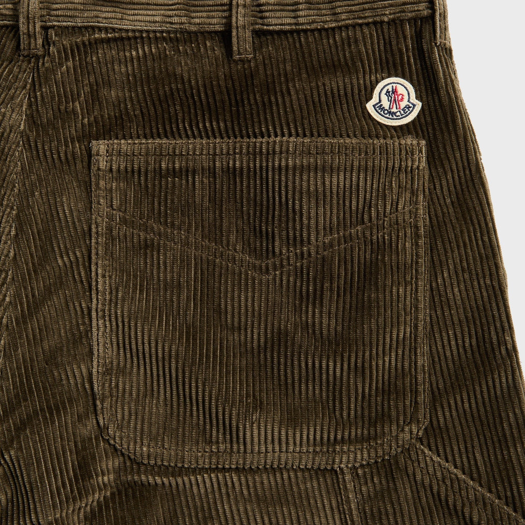 Moncler Corduroy Jogging Trousers - Dark Green