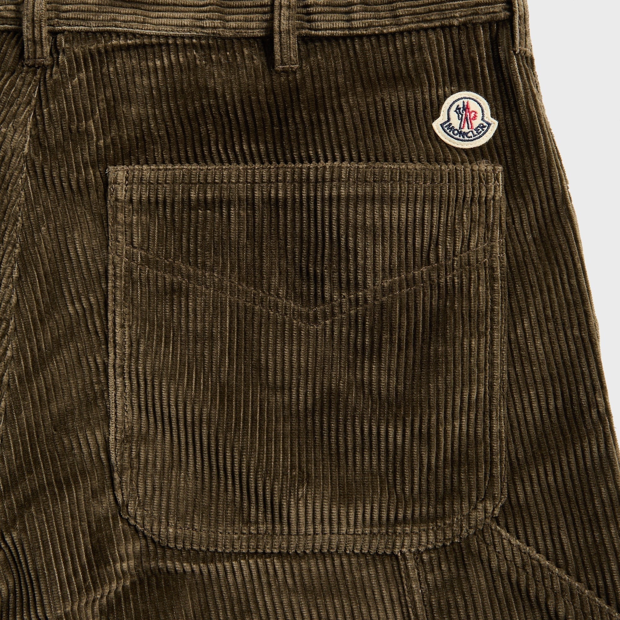 Moncler Corduroy Jogging Trousers - Dark Green