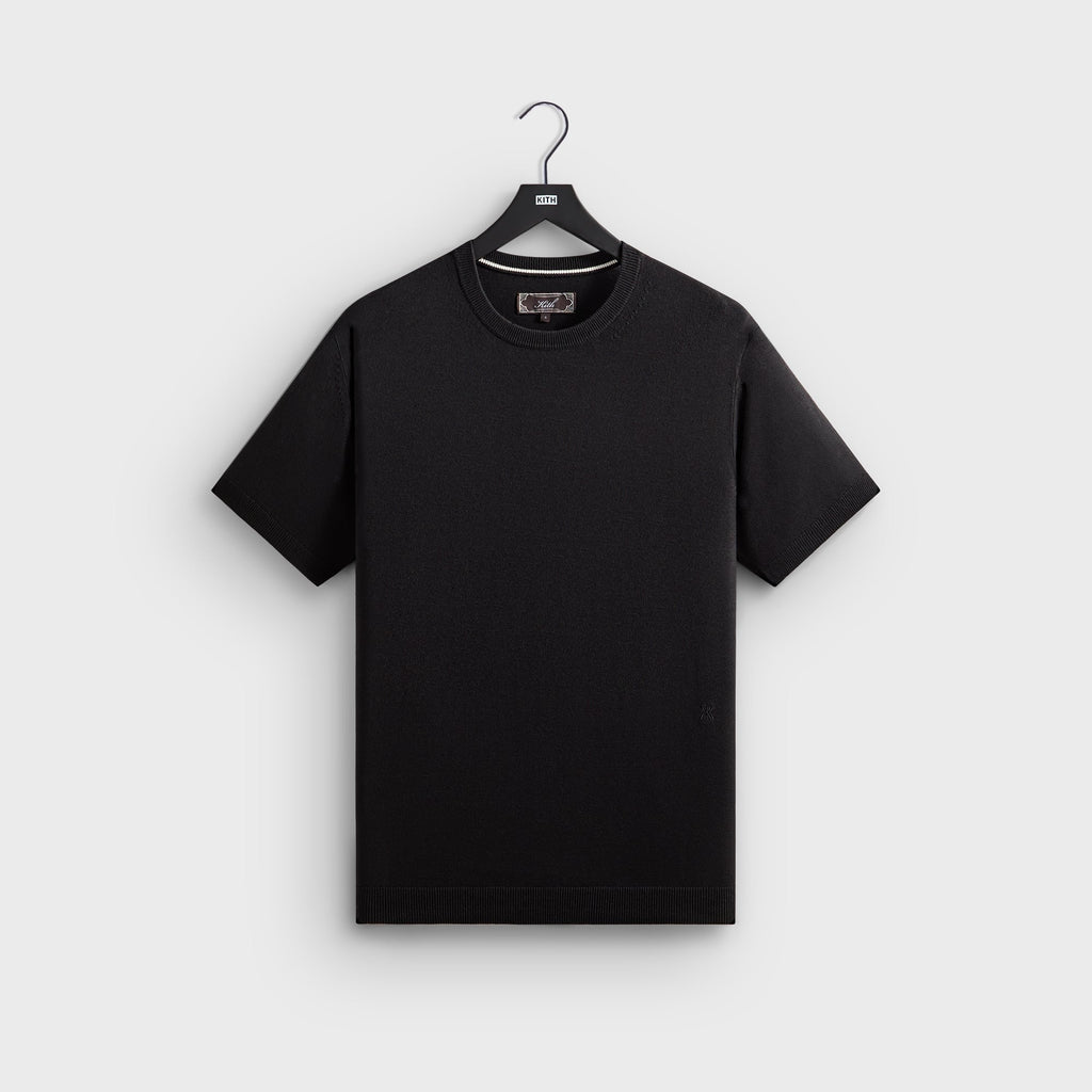 Kith Super Fine Viscose Knit Carrington Tee - Black
