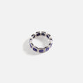 Tom Wood Cushion Band Lapis M Ring - Silver