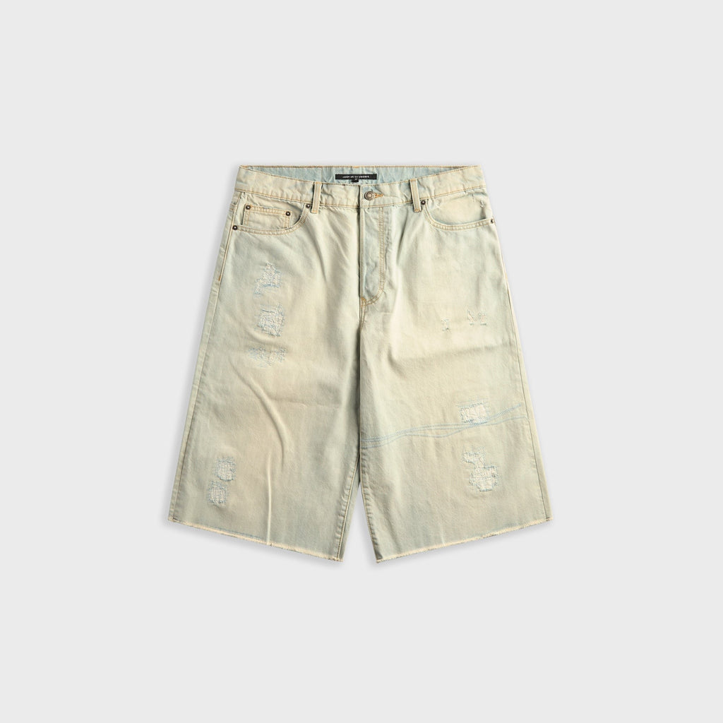 Coût De La Liberté Zander Crispy Denim Baggy Short - Thames Wash