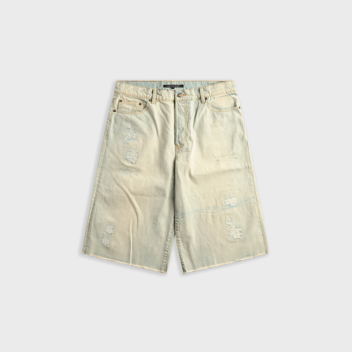 Coût De La Liberté Zander Crispy Denim Baggy Short - Thames Wash