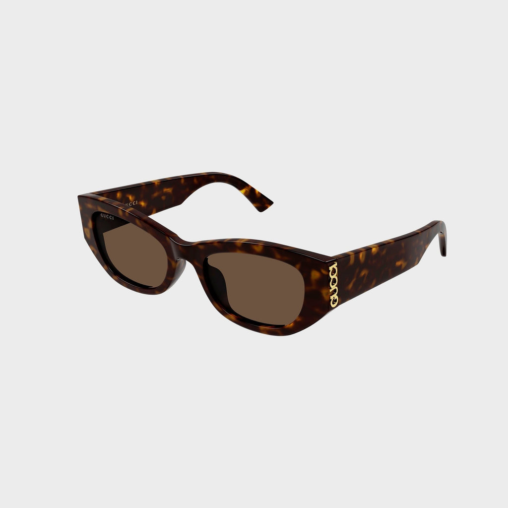 Gucci GG2044SA Cat-Eye Sunglasses - Havana / Brown