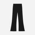 Ganni Viscose Stretch Crepe Flared Pants - Black