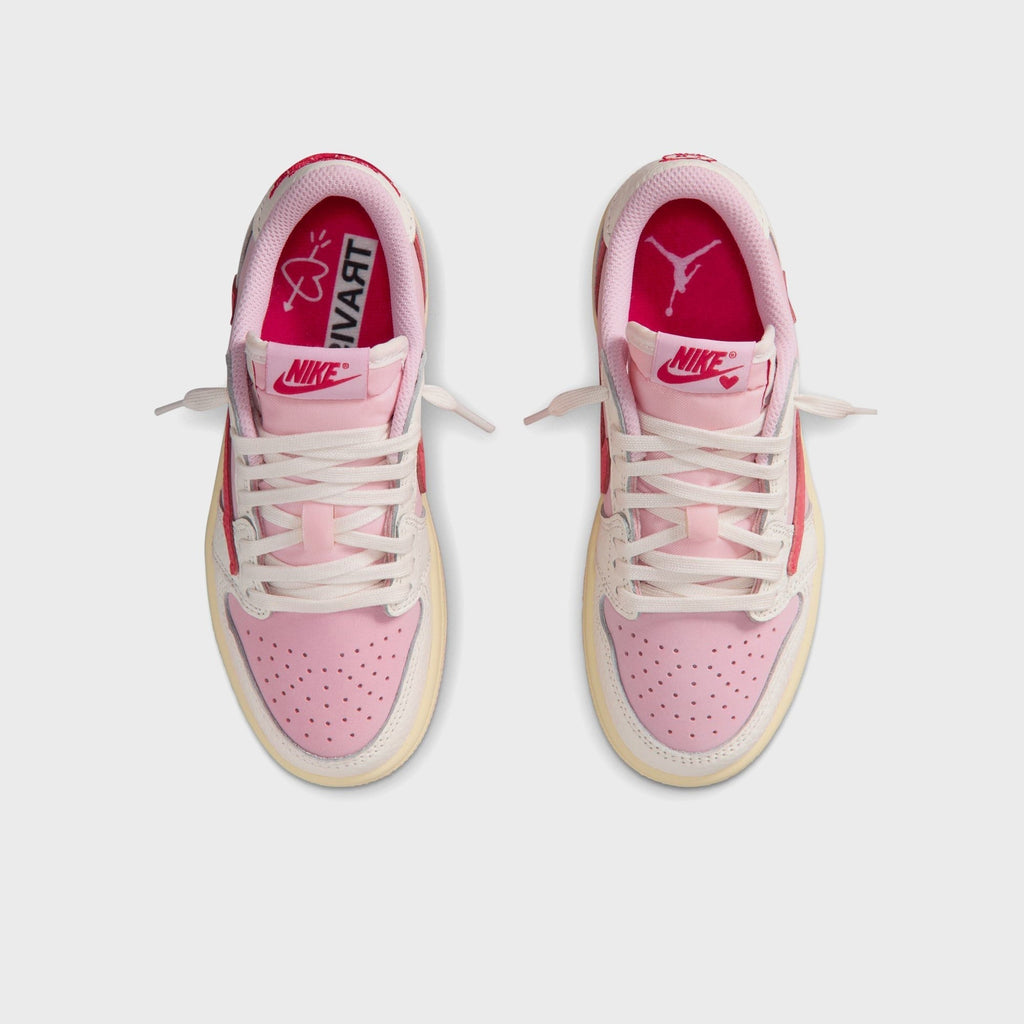 Jordan x Travis Scott PS Jordan 1 Retro Low OG - Sail / Tropical Pink / Shy Pink / Muslin