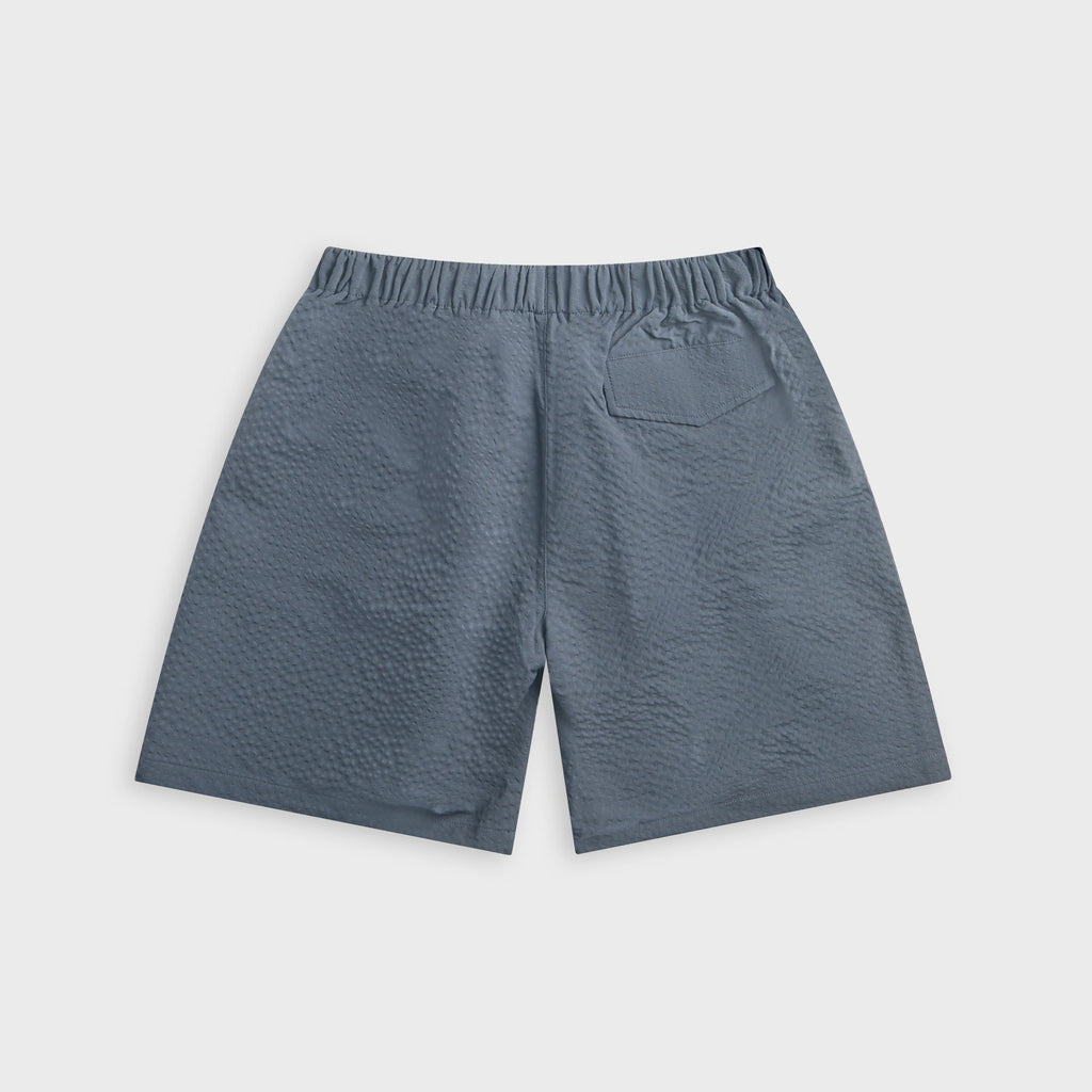 Metalwood Seersucker Spa Short - Navy
