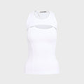 Ottolinger Split Racerback RIb Tank - White