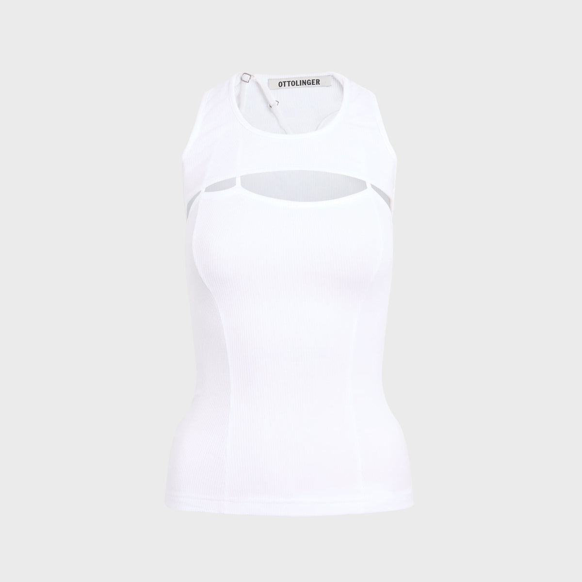 Ottolinger Split Racerback RIb Tank - White