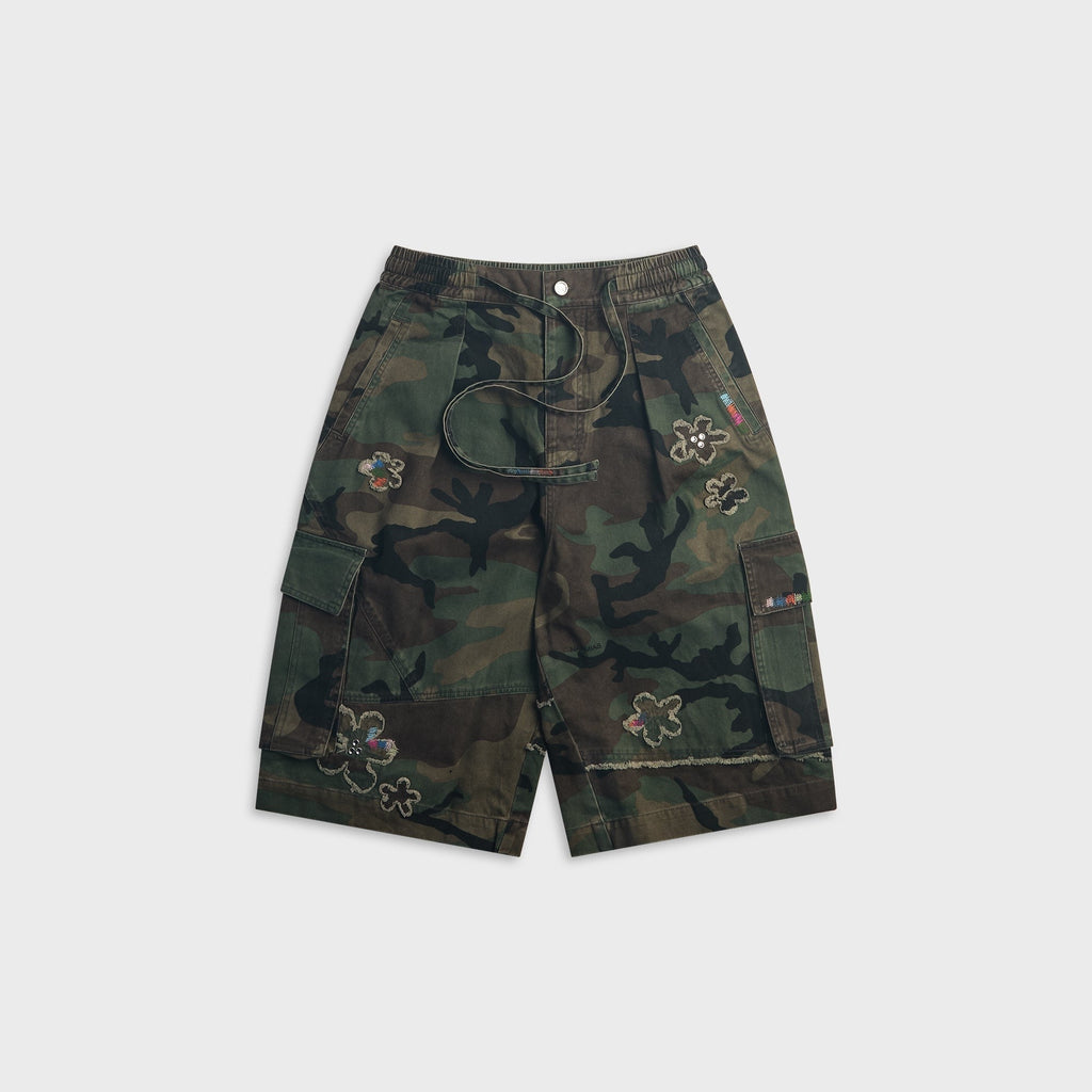 NAHMIAS Floral Patch Crystal Short - Camo