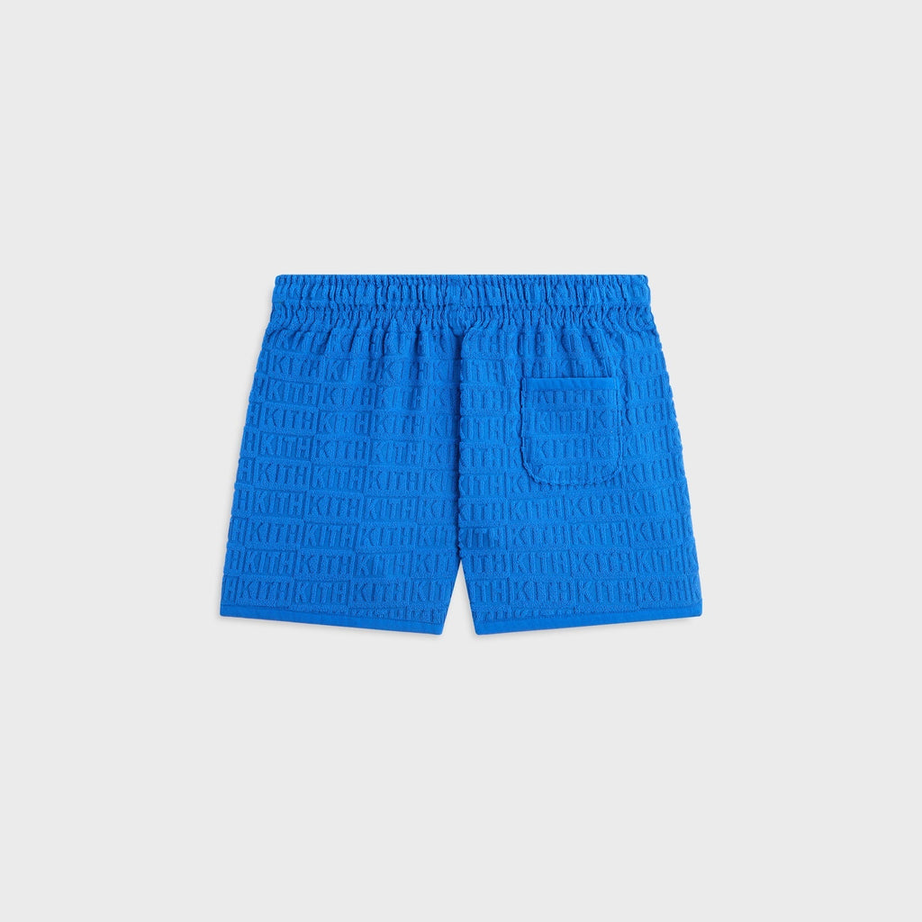 Kith Kids Textured Monogram Liam Short - Greek