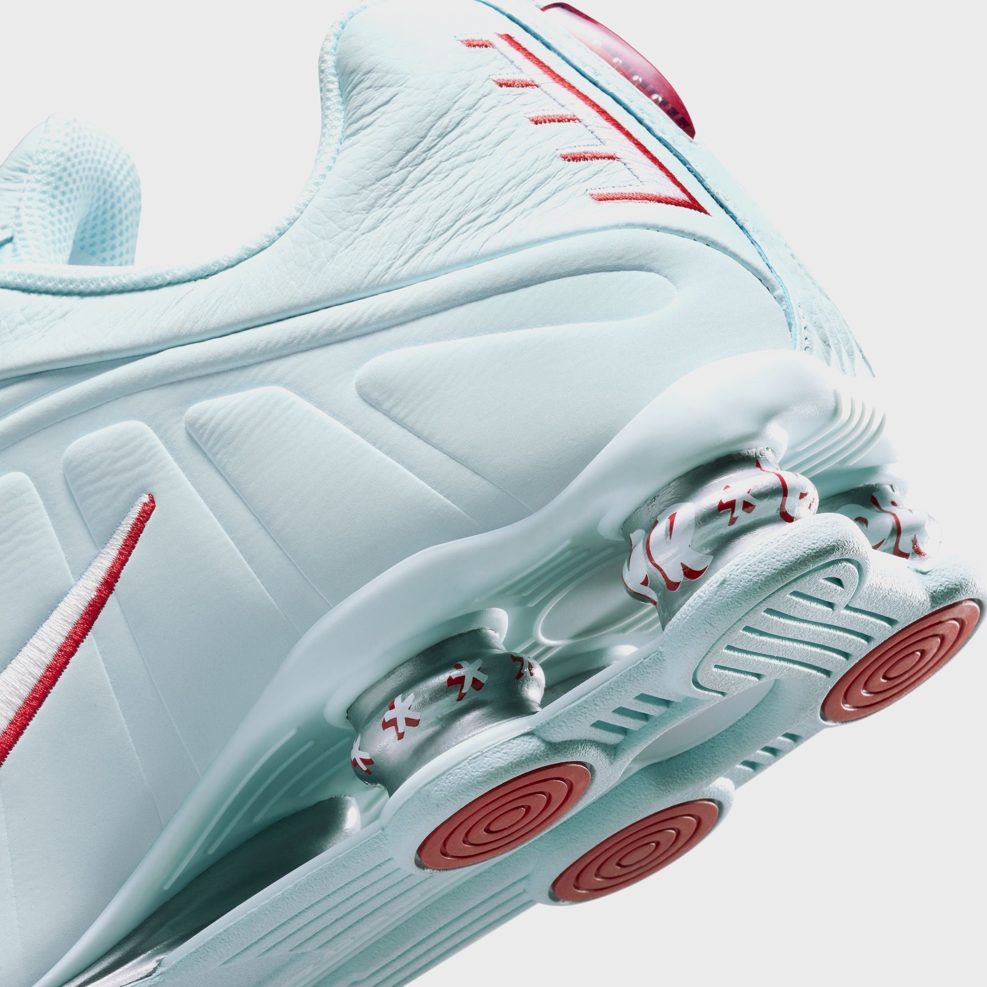 Nike Shox R4 - Glacier Blue / White / University Red / Metallic Silver