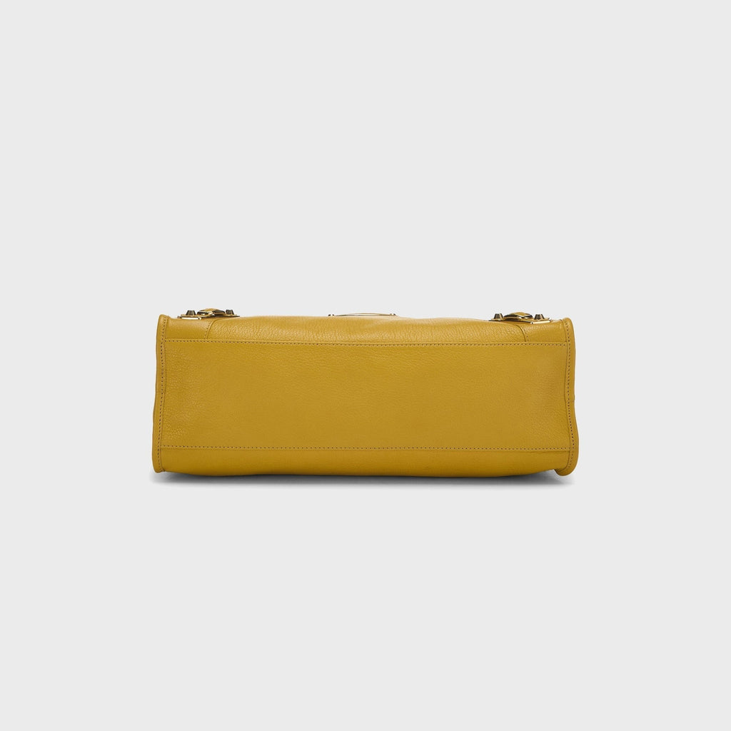 WGACA Balenciaga Chevre Metallic Edge Classic City Bag - Yellow